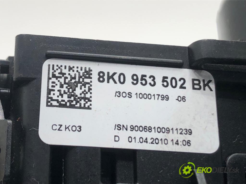 AUDI A4 B8 Avant (8K5) 2007 - 2015    2.0 TDI 125 kW [170 KM] olej napędowy 2008 - 2012  Prepínač kombinovaný 8K0953502BK (Prepínače, spínače, tlačidlá a ovládače kúrenia)