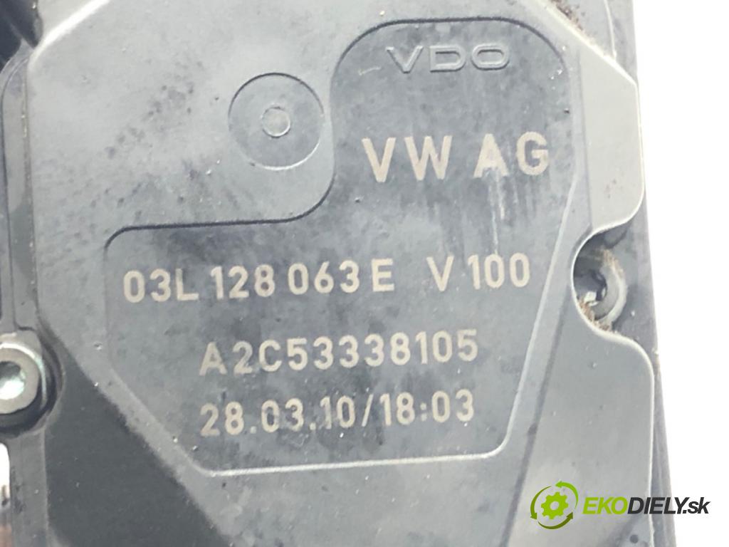 AUDI A4 B8 Avant (8K5) 2007 - 2015    2.0 TDI 125 kW [170 KM] olej napędowy 2008 - 2012  Škrtiaca klapka 03L128063E (Škrtiace klapky)