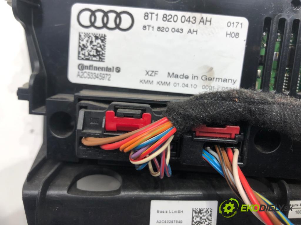 AUDI A4 B8 Avant (8K5) 2007 - 2015    2.0 TDI 125 kW [170 KM] olej napędowy 2008 - 2012  Panel ovládania kúrenia 8T1820043AH (Prepínače, spínače, tlačidlá a ovládače kúrenia)