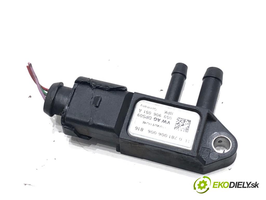 AUDI A4 B8 Avant (8K5) 2007 - 2015    2.0 TDI 125 kW [170 KM] olej napędowy 2008 - 2012  snímač tlaku spalín 059906051A 0281006006