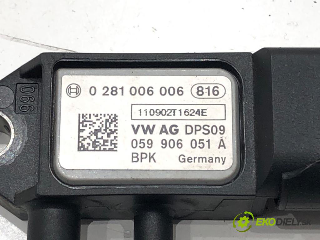 AUDI A4 B8 Avant (8K5) 2007 - 2015    2.0 TDI 125 kW [170 KM] olej napędowy 2008 - 2012  snímač tlaku spalín 059906051A 0281006006
