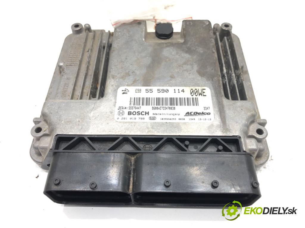 OPEL CORSA D (S07) 2006 - 2014    1.3 CDTI (L08, L68) 70 kW [95 KM] olej napędowy 2009 - 2014  riadiaca jednotka Motor 55590114 (Riadiace jednotky)