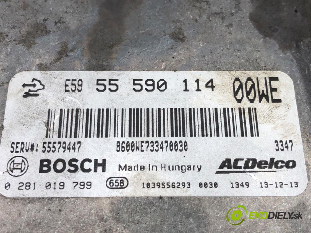 OPEL CORSA D (S07) 2006 - 2014    1.3 CDTI (L08, L68) 70 kW [95 KM] olej napędowy 2009 - 2014  riadiaca jednotka Motor 55590114 (Riadiace jednotky)