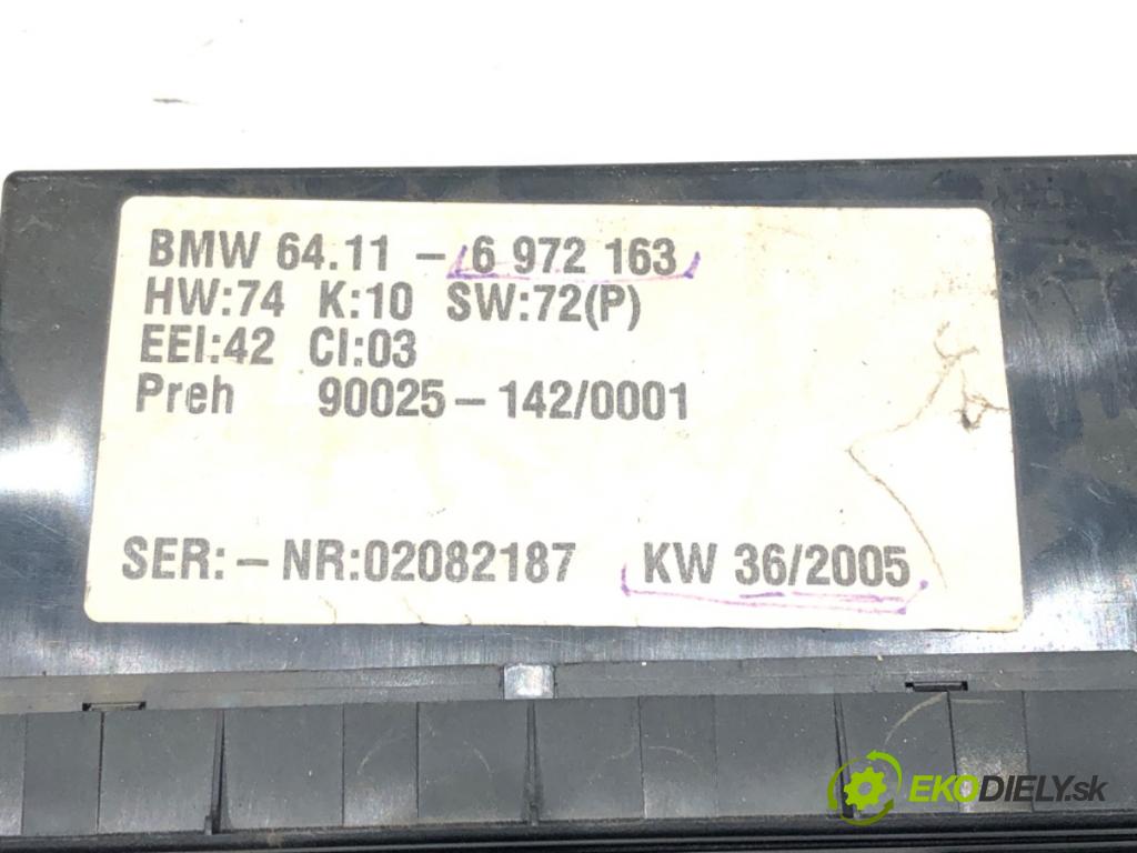 BMW X5 (E53) 2000 - 2006    3.0 d 160 kW [218 KM] olej napędowy 2003 - 2006  Panel ovládania kúrenia 6972163 (Prepínače, spínače, tlačidlá a ovládače kúrenia)