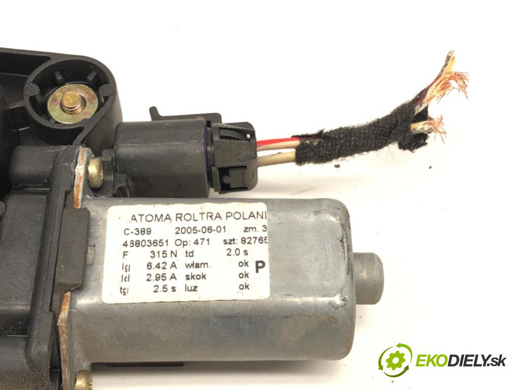 FIAT PANDA (169_) 2003 - 2022    1.1 (169.AXA1A) 40 kW [54 KM] benzyna 2003 - 2022  mechanismus okna pravý přední část