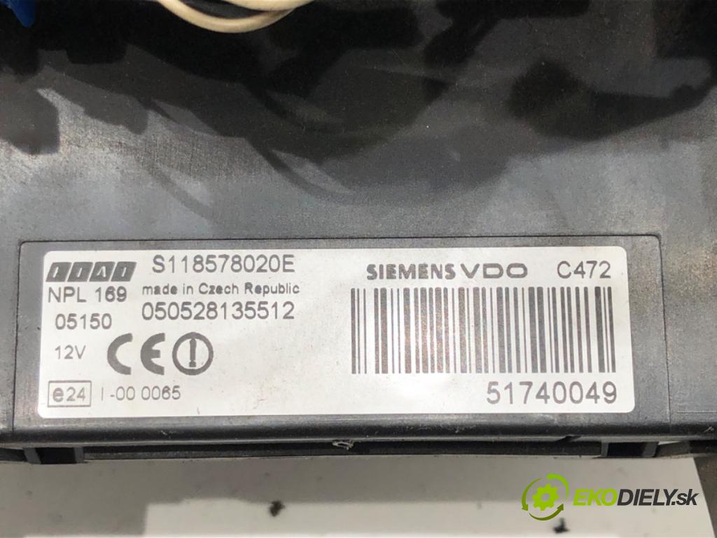 FIAT PANDA (169_) 2003 - 2022    1.1 (169.AXA1A) 40 kW [54 KM] benzyna 2003 - 2022  modul BSI 51740049 (Pojistkové skříňky)