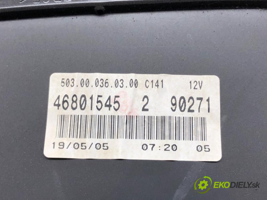 FIAT PANDA (169_) 2003 - 2022    1.1 (169.AXA1A) 40 kW [54 KM] benzyna 2003 - 2022  Prístrojovka 46801545 (Prístrojové dosky, displeje)