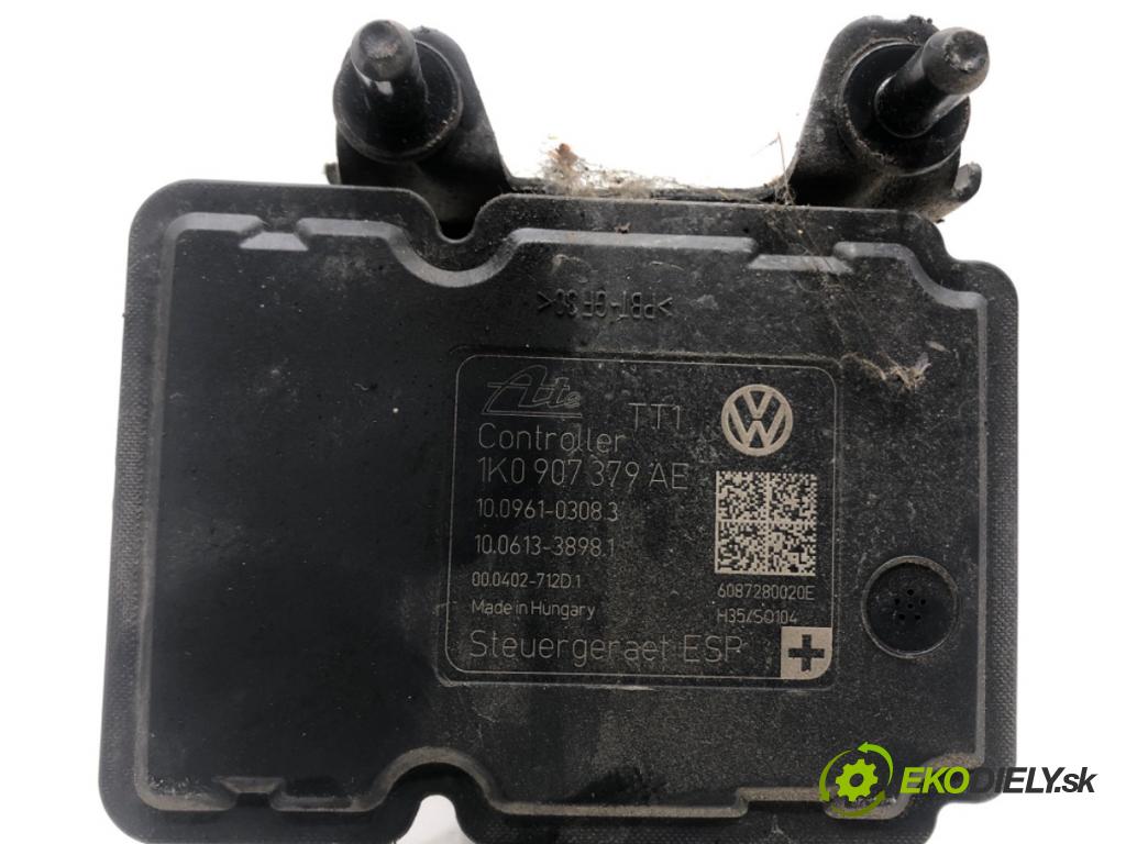 VW GOLF V Variant (1K5) 2007 - 2009    1.9 TDI 77 kW [105 KM] olej napędowy 2007 - 2009  Pumpa ABS 1K0907379AE 1K0614517BE (Pumpy ABS)