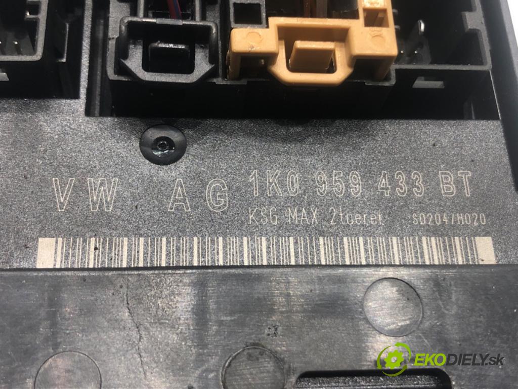 VW GOLF V Variant (1K5) 2007 - 2009    1.9 TDI 77 kW [105 KM] olej napędowy 2007 - 2009  Modul komfortu 1K0959433BT (Moduly komfortu)