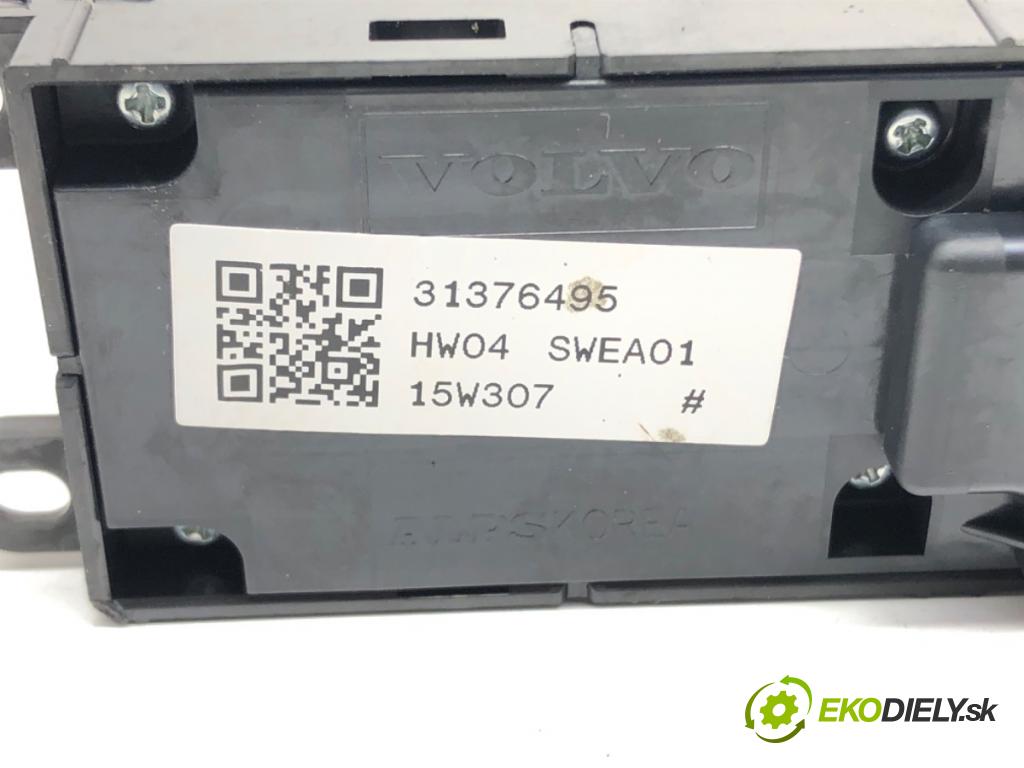 VOLVO V40 liftback (525, 526) 2012 - 2022    D2 88 kW [120 KM] olej napędowy 2015 - 2018  Prepínač okien 31376495 (Prepínače, spínače, tlačidlá a ovládače kúrenia)