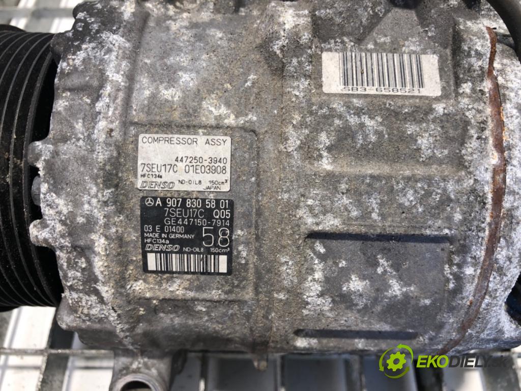 MERCEDES-BENZ SPRINTER 3,5-t Skrzynia (B906) 2006 - 2022    319 CDI / BlueTEC (906.631, 906.633, 906.635, 906.637) 140 kW [190 KM] olej napędowy 2009 - 2022  Kompresor klimatizácie A9078305801 (Kompresory klimatizácie)