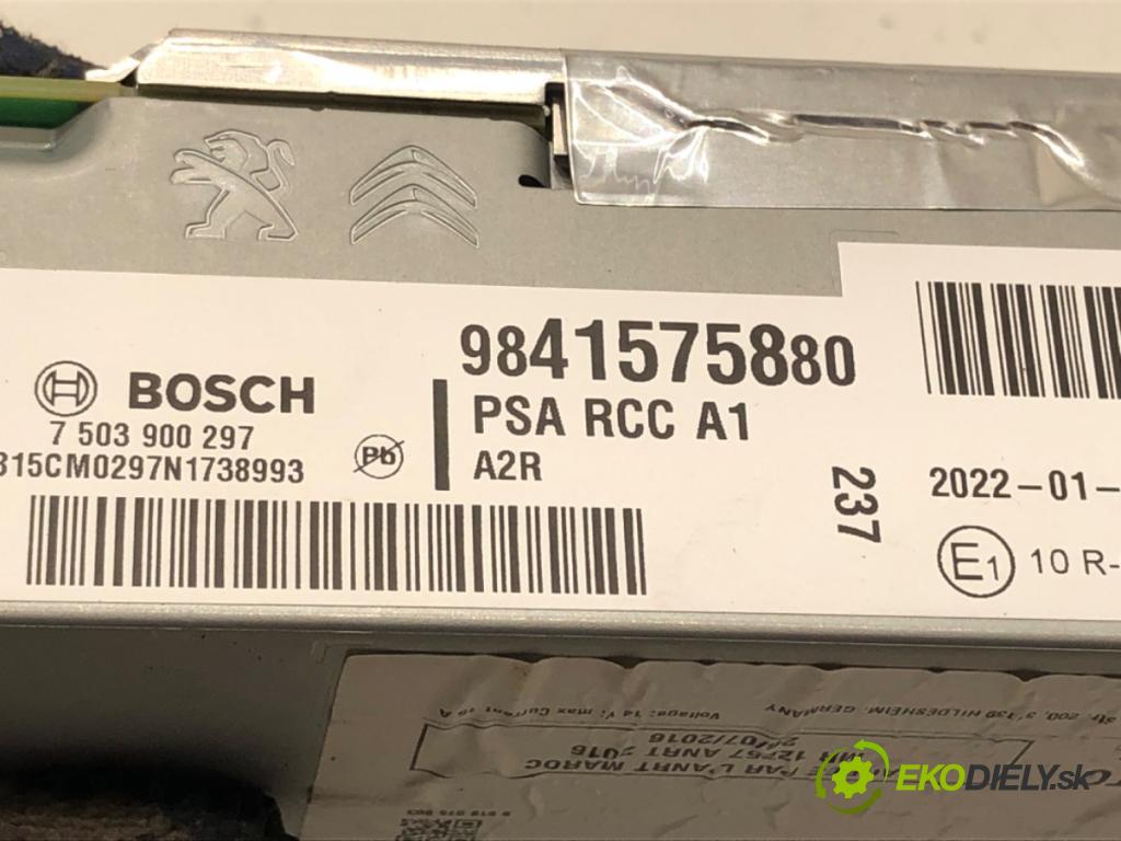 CITROEN BERLINGO (ER_, EC_) 2018 - 2022    1.5 BlueHDi 100 75 kW [102 KM] olej napędowy 2018 - 2022  RADIO 9841575880 (Audio zariadenia)