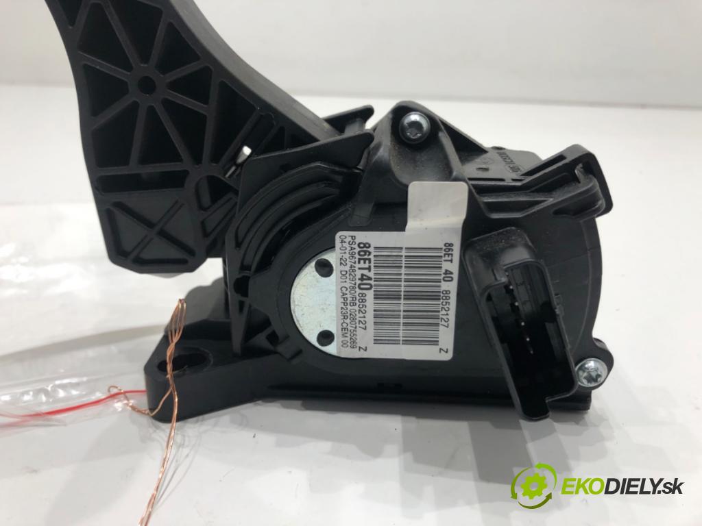 CITROEN BERLINGO (ER_, EC_) 2018 - 2022    1.5 BlueHDi 100 75 kW [102 KM] olej napędowy 2018 - 2022  Potenciometer plynu 9674829780 (Pedále)