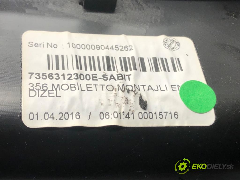 FIAT TIPO sedan (356_) 2015 - 2022    1.6 D (356SXG1B) 88 kW [120 KM] olej napędowy 2015 - 2022  Tunel stredový  (Stredový tunel / panel)