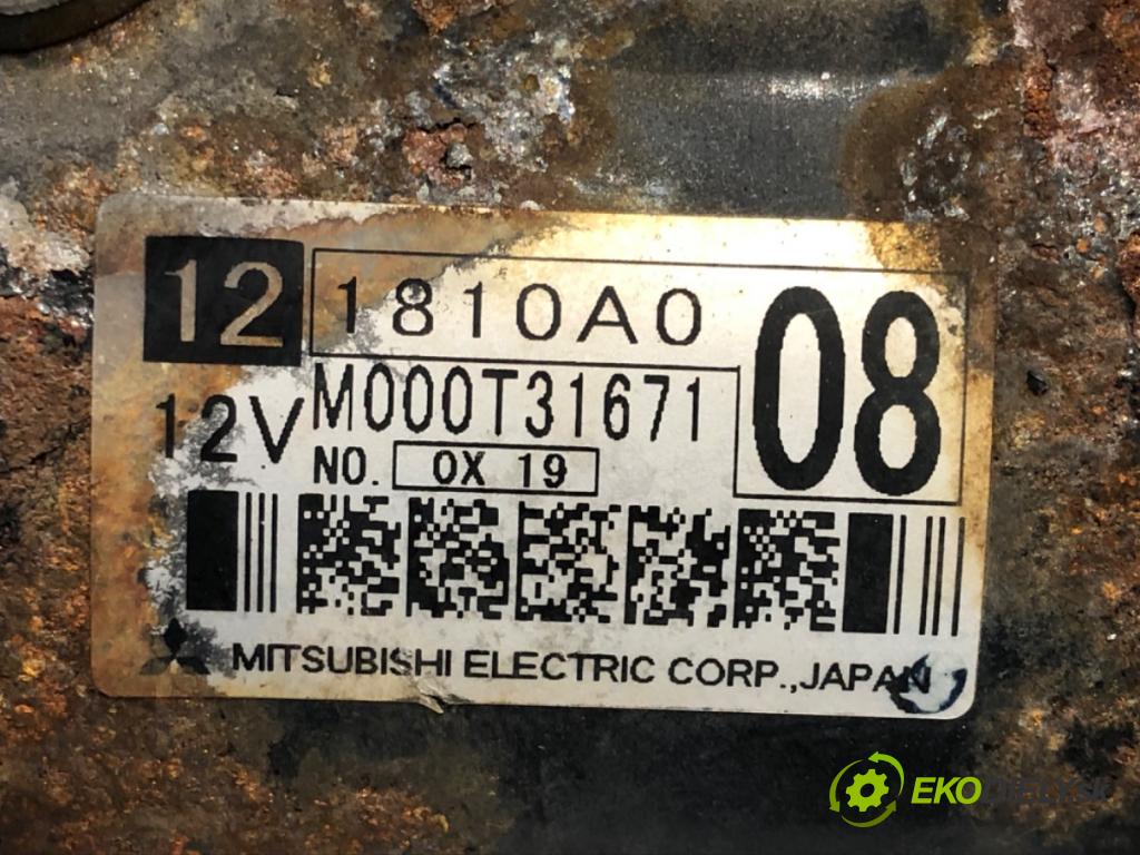 MITSUBISHI ASX (GA_W_) 2009 - 2022    1.6 MIVEC 86 kW [117 KM] benzyna 2010 - 2022  Štartér 1810A008 (Štartéry)