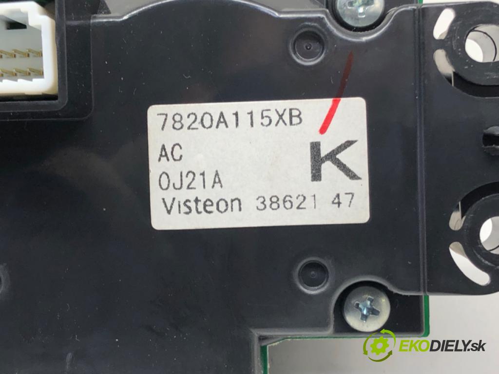 MITSUBISHI ASX (GA_W_) 2009 - 2022    1.6 MIVEC 86 kW [117 KM] benzyna 2010 - 2022  Panel ovládania kúrenia 7820A115XB (Prepínače, spínače, tlačidlá a ovládače kúrenia)