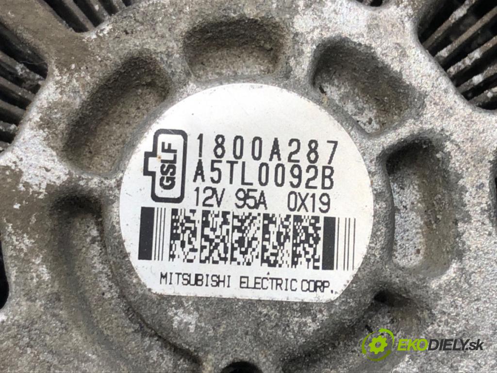 MITSUBISHI ASX (GA_W_) 2009 - 2022    1.6 MIVEC 86 kW [117 KM] benzyna 2010 - 2022  Alternátor 1800A287 (Alternátory)