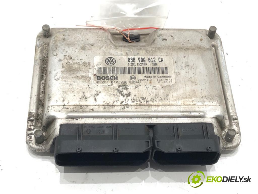 SEAT TOLEDO II (1M2) 1998 - 2006    1.9 TDI 66 kW [90 KM] olej napędowy 1999 - 2004  riadiaca jednotka Motor 038906012CA (Riadiace jednotky)