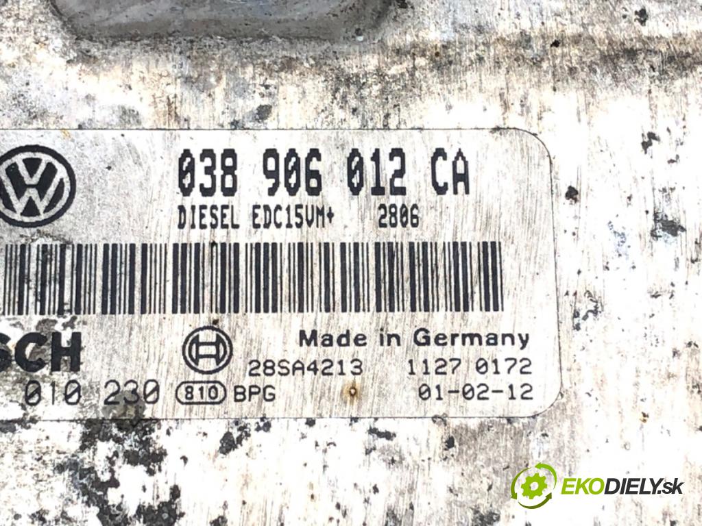 SEAT TOLEDO II (1M2) 1998 - 2006    1.9 TDI 66 kW [90 KM] olej napędowy 1999 - 2004  riadiaca jednotka Motor 038906012CA (Riadiace jednotky)