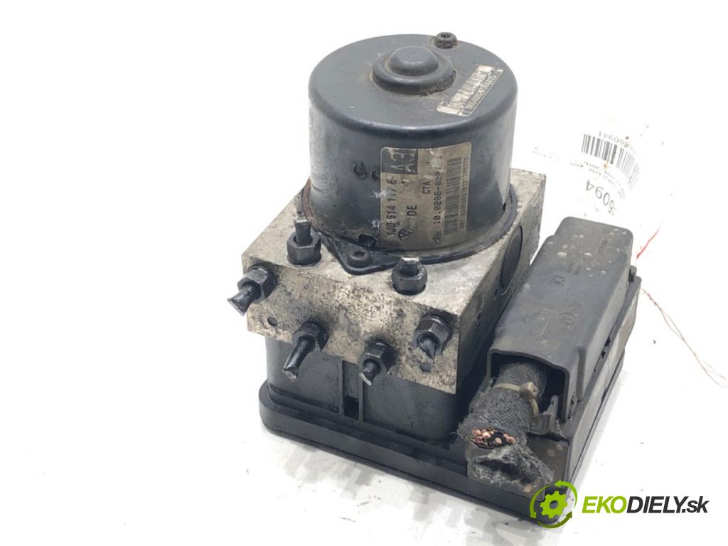 SEAT TOLEDO II (1M2) 1998 - 2006    1.9 TDI 66 kW [90 KM] olej napędowy 1999 - 2004  Pumpa ABS 1J0614117E (Pumpy ABS)