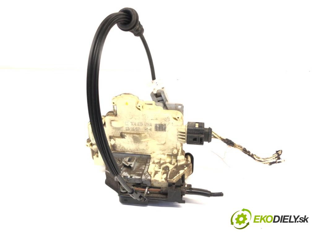 VW PASSAT B6 (3C2) 2005 - 2010    2.0 TDI 103 kW [140 KM] olej napędowy 2005 - 2009  zámok dveře pravý zadní část 3C4839016A