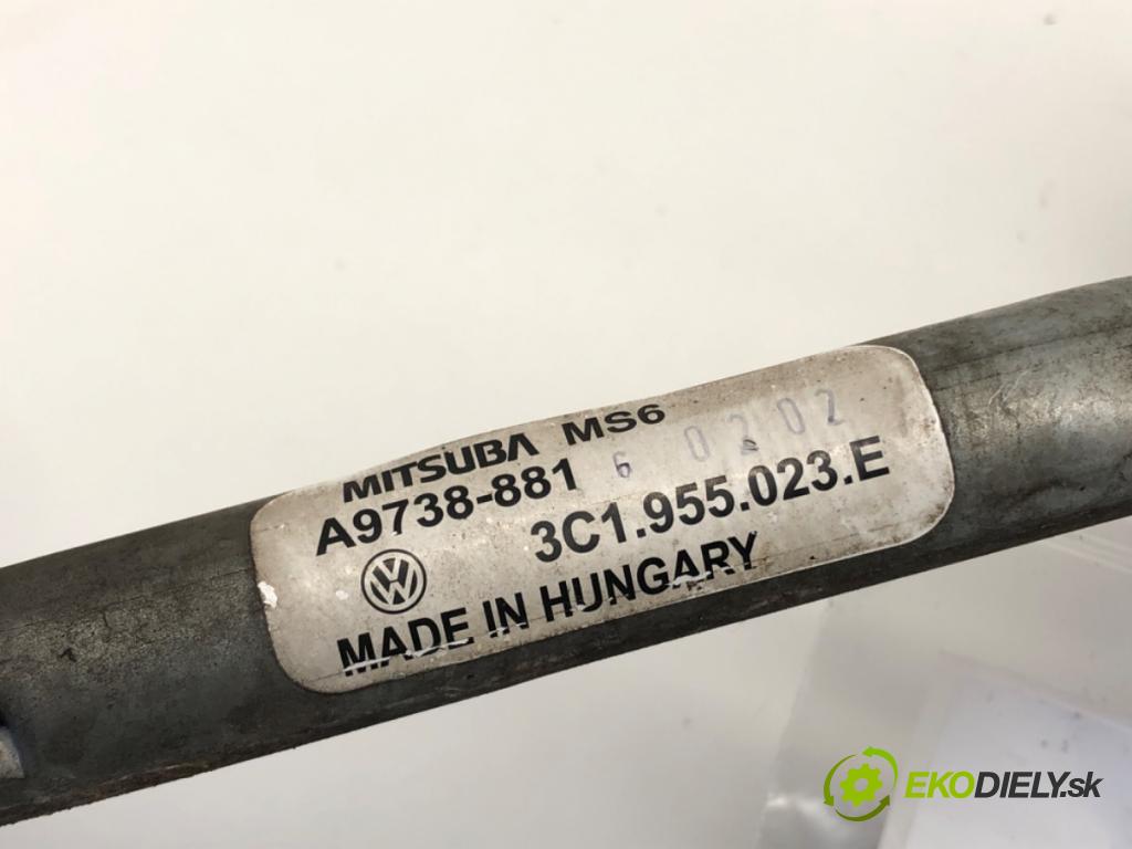 VW PASSAT B6 (3C2) 2005 - 2010    2.0 TDI 103 kW [140 KM] olej napędowy 2005 - 2009  Mechanizmus stieračov predný 3C1955023E (Motorčeky stieračov predné)