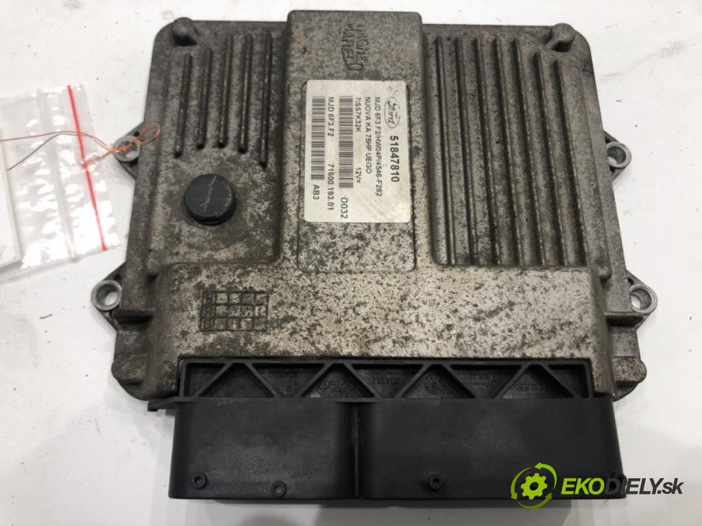 FORD KA (RU8) 2008 - 2016    1.3 TDCi 55 kW [75 KM] olej napędowy 2008 - 2016  riadiaca jednotka Motor 51847810 (Riadiace jednotky)