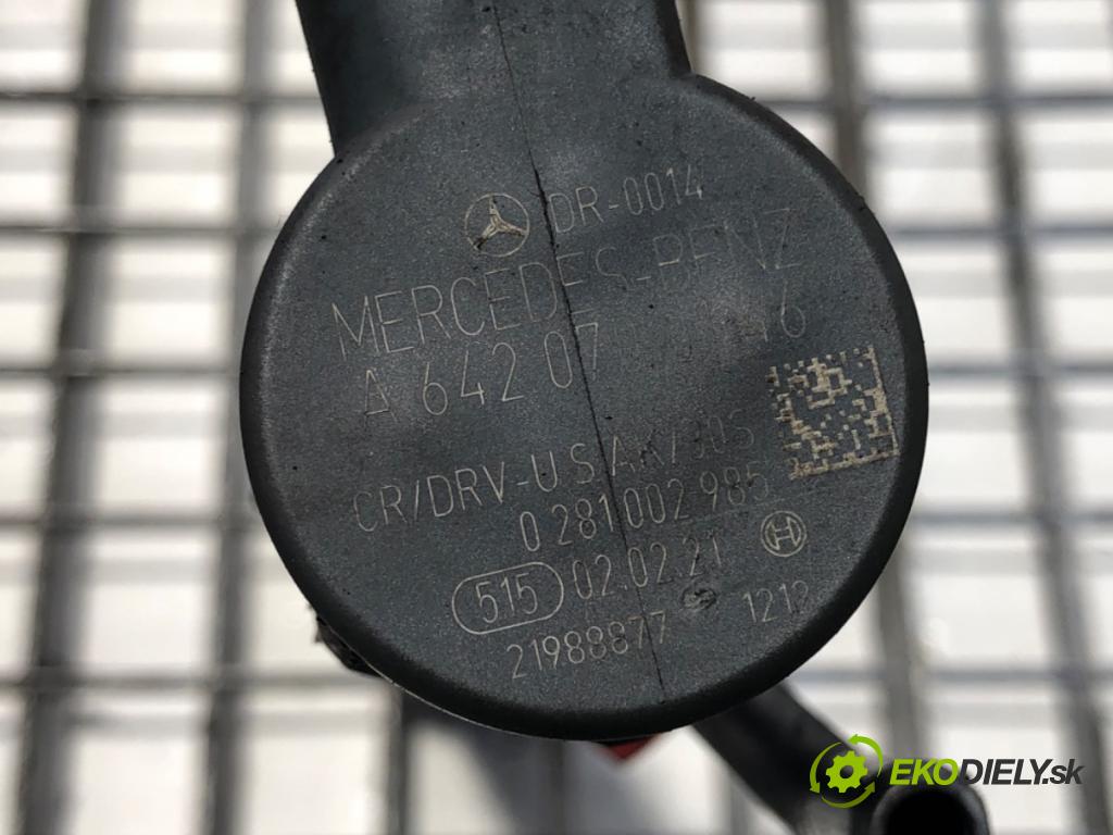 MERCEDES-BENZ SPRINTER 3,5-t Skrzynia (B906) 2006 - 2022    319 CDI / BlueTEC (906.631, 906.633, 906.635, 906.637) 140 kW [190 KM] olej napędowy 2009 - 2022  Lišta vstrekovacia A6420702995 (Vstrekovacie lišty)