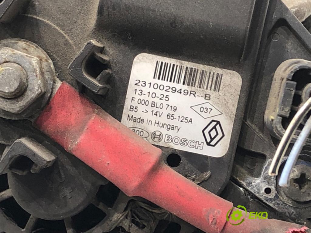 DACIA DOKKER nadwozie wielkoprzestrzenne (MPV) (KE_) 2012 - 2022    1.5 dCi / Blue dCi 75 (KEAJ, KEAH, KEJW) 55 kW [75 KM] olej napędowy 2012 - 2022  Alternátor 231002949R (Alternátory)