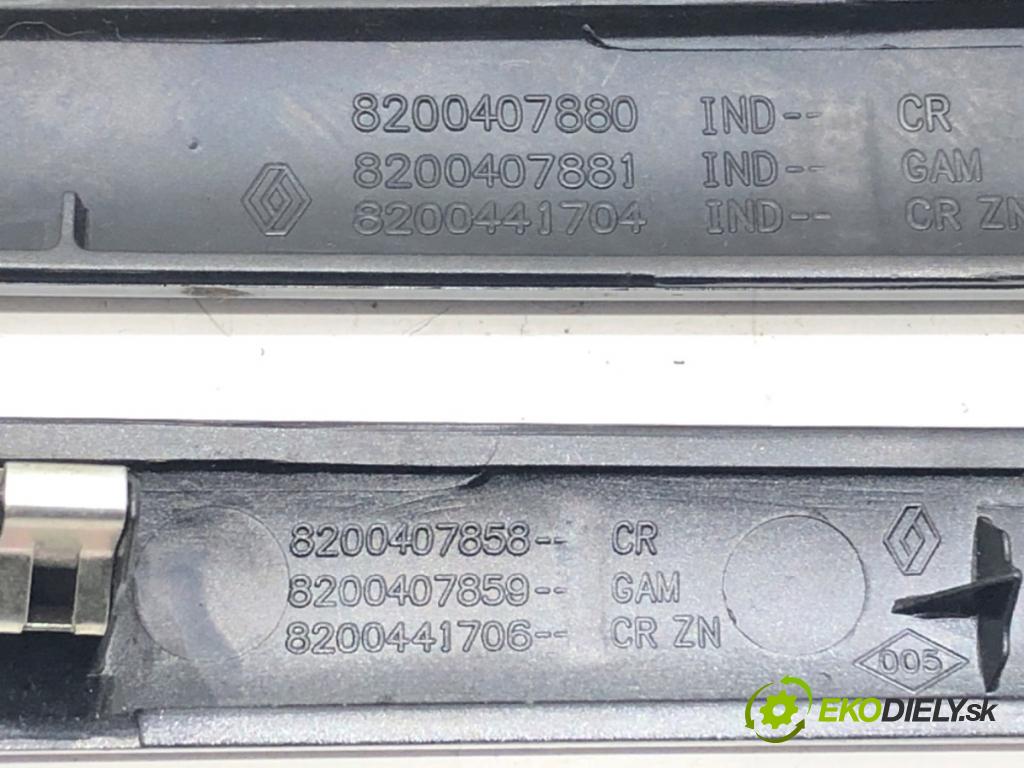 RENAULT CLIO III (BR0/1, CR0/1) 2005 - 2014    1.5 dCi (BR17, CR17) 63 kW [86 KM] olej napędowy 2005 - 2012  lišty kryt 8200407843 (Lišta)