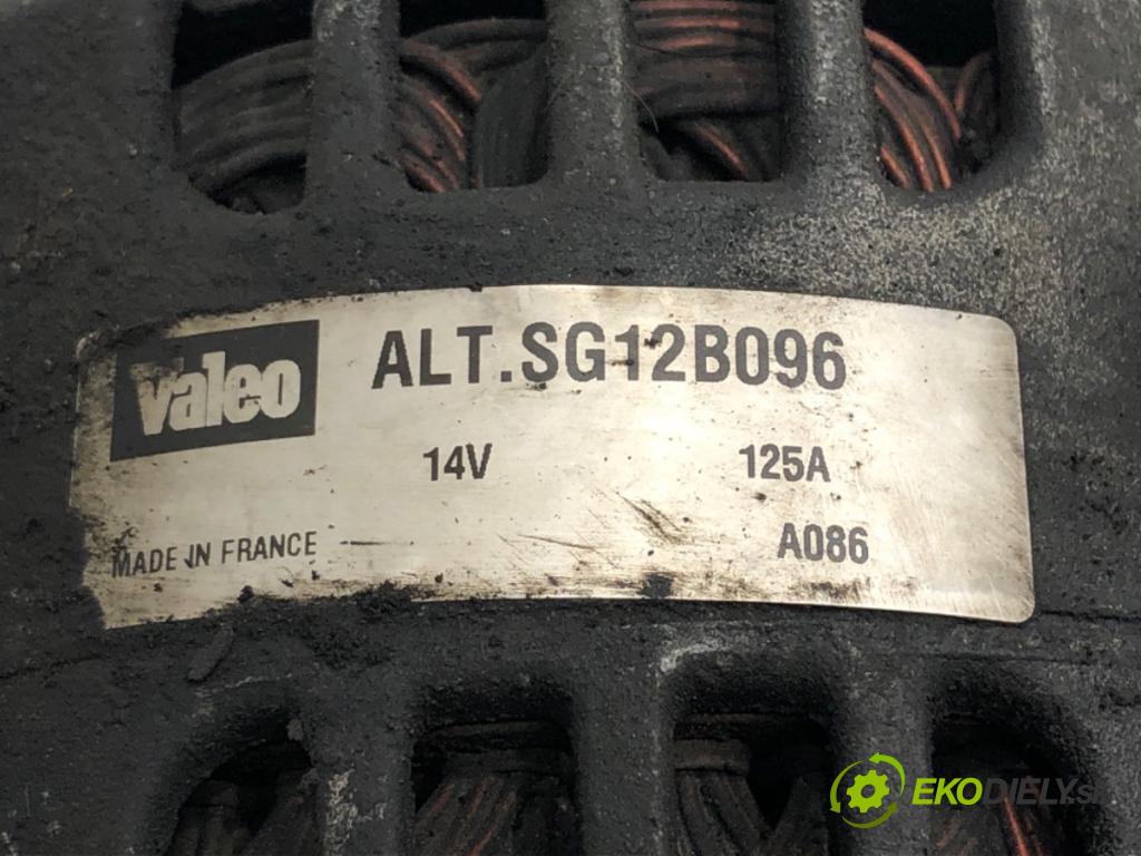 RENAULT CLIO III (BR0/1, CR0/1) 2005 - 2014    1.5 dCi (BR17, CR17) 63 kW [86 KM] olej napędowy 2005 - 2012  Alternátor SG12B096 (Alternátory)