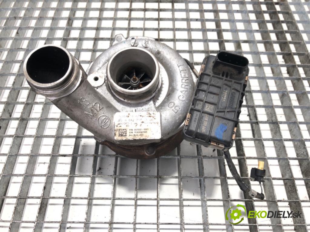 MERCEDES-BENZ SPRINTER 3,5-t Skrzynia (B906) 2006 - 2022    319 CDI / BlueTEC (906.631, 906.633, 906.635, 906.637) 140 kW [190 KM] olej napędowy 2009 - 2022  turbo A6420901100 (Turbodúchadla (kompletní))