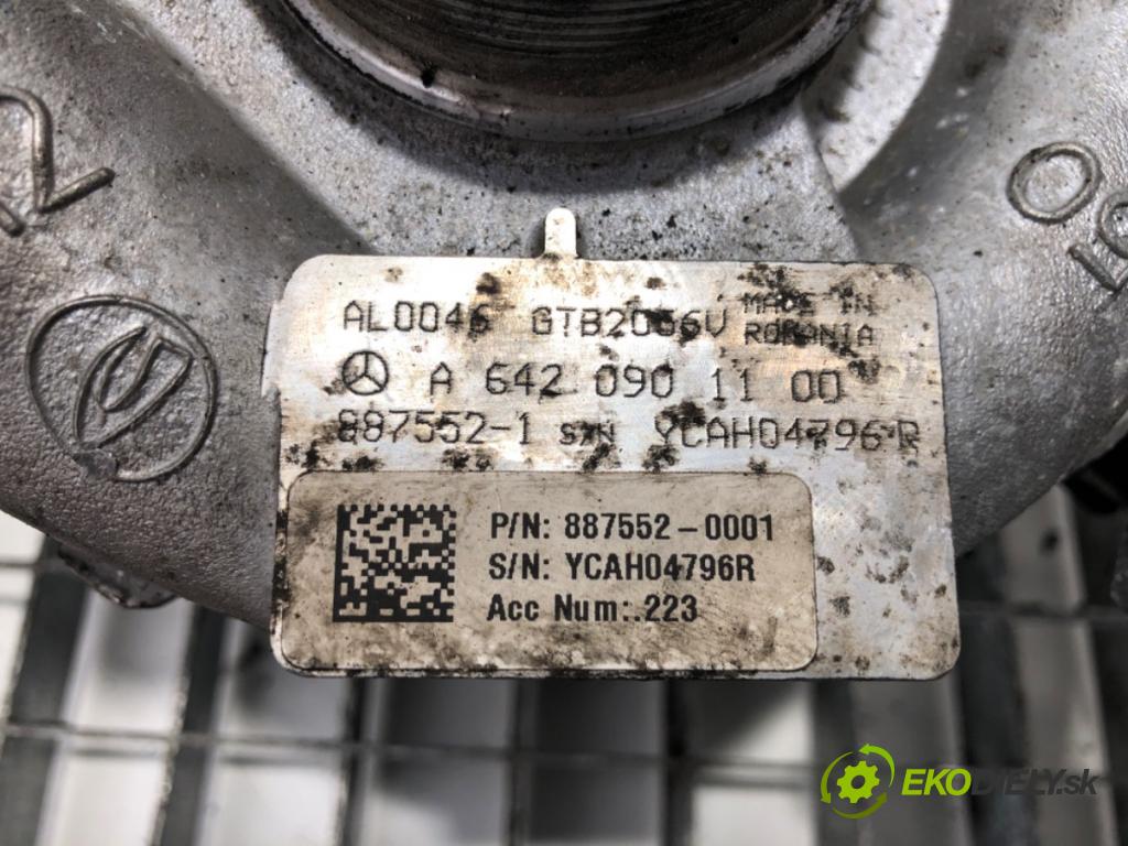 MERCEDES-BENZ SPRINTER 3,5-t Skrzynia (B906) 2006 - 2022    319 CDI / BlueTEC (906.631, 906.633, 906.635, 906.637) 140 kW [190 KM] olej napędowy 2009 - 2022  turbo A6420901100 (Turbodúchadla (kompletní))