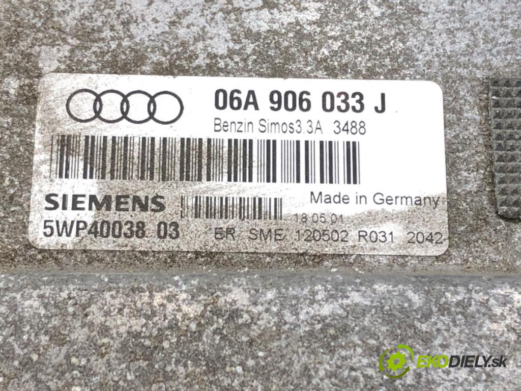 AUDI A3 (8L1) 1996 - 2006    1.6 75 kW [102 KM] benzyna 2000 - 2003  riadiaca jednotka Motor 06A906033J (Riadiace jednotky)