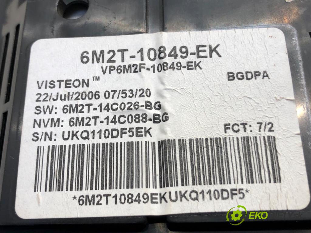 FORD S-MAX (WA6) 2006 - 2014    2.5 ST 162 kW [220 KM] benzyna 2006 - 2014  Prístrojovka 6M2T-10849-EK (Prístrojová doska, displej)