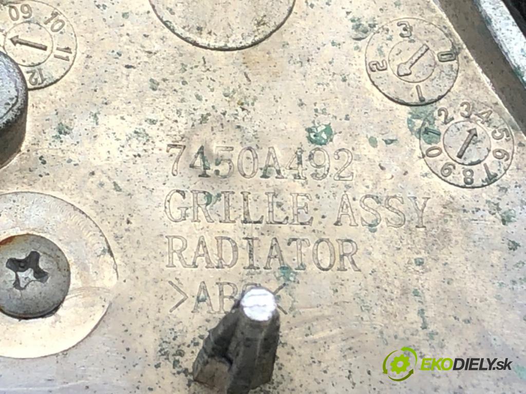 MITSUBISHI LANCER VIII (CY_A, CZ_A) 2007 - 2022    1.8 DI-D 85 kW [116 KM] olej napędowy 2010 - 2022  mřížka maska 7450A492 (Mřížky (masky) chladičů)