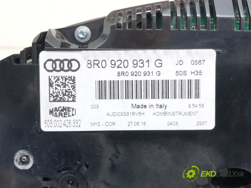 AUDI Q5 (8RB) 2008 - 2017    SQ5 TDI quattro 240 kW [326 KM] olej napędowy 2015 - 2017  Prístrojovka 8R0920931G (Prístrojové dosky, displeje)