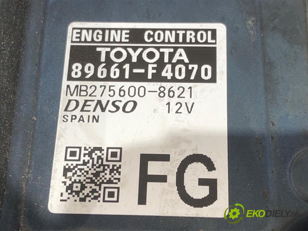 TOYOTA C-HR (_X1_) 2016 - 2022    1.2 (NGX10_) 85 kW [116 KM] benzyna 2016 - 2022  riadiaca jednotka Motor 89661-F4070 (Riadiaca jednotka)