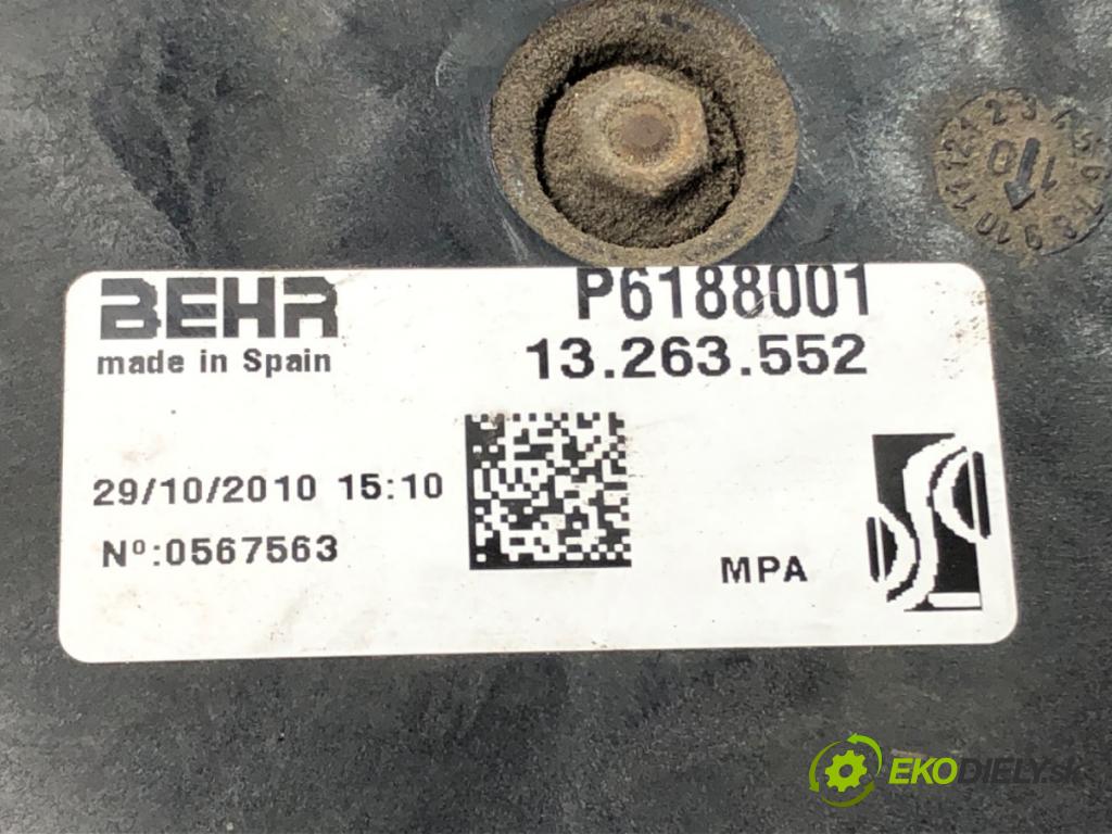 FIAT PUNTO EVO (199_) 2008 - 2022    1.4 (199AXB1A) 57 kW [77 KM] benzyna 2009 - 2012  Ventilátor chladiča 13263552 (Ventilátory)