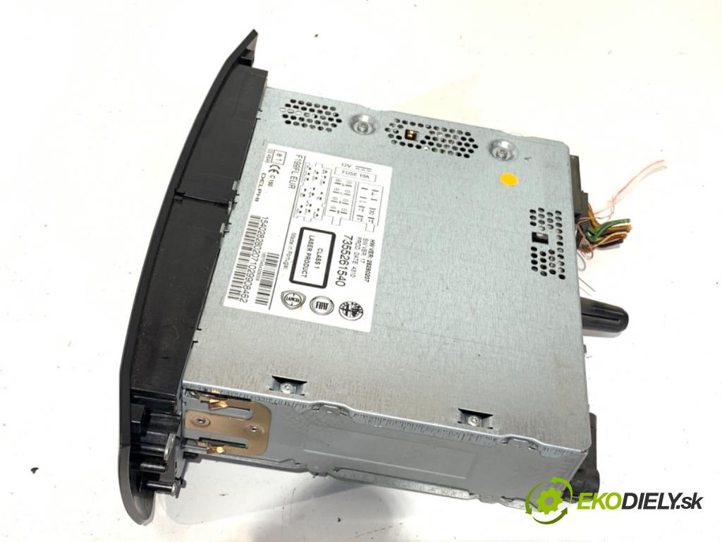 FIAT PUNTO EVO (199_) 2008 - 2022    1.4 (199AXB1A) 57 kW [77 KM] benzyna 2009 - 2012  RADIO 7355261540 (Audio zariadenie)