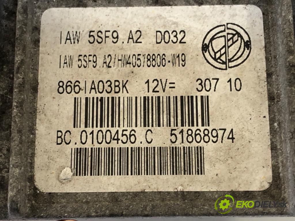 FIAT PUNTO EVO (199_) 2008 - 2022    1.4 (199AXB1A) 57 kW [77 KM] benzyna 2009 - 2012  riadiaca jednotka Motor 51868974 (Riadiaca jednotka)
