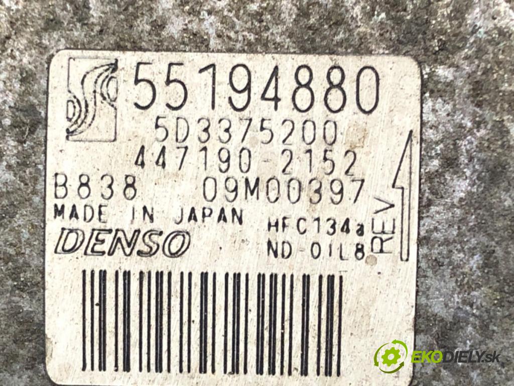 FIAT PUNTO EVO (199_) 2008 - 2022    1.4 (199AXB1A) 57 kW [77 KM] benzyna 2009 - 2012  Kompresor klimatizácie 55194880 (Kompresor klimatizácie)
