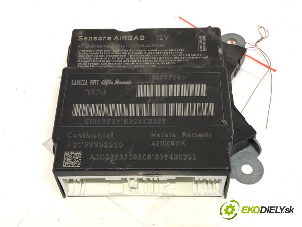 FIAT PUNTO EVO (199_) 2008 - 2022    1.4 (199AXB1A) 57 kW [77 KM] benzyna 2009 - 2012  senzor airbag 51897787 (Snímač)