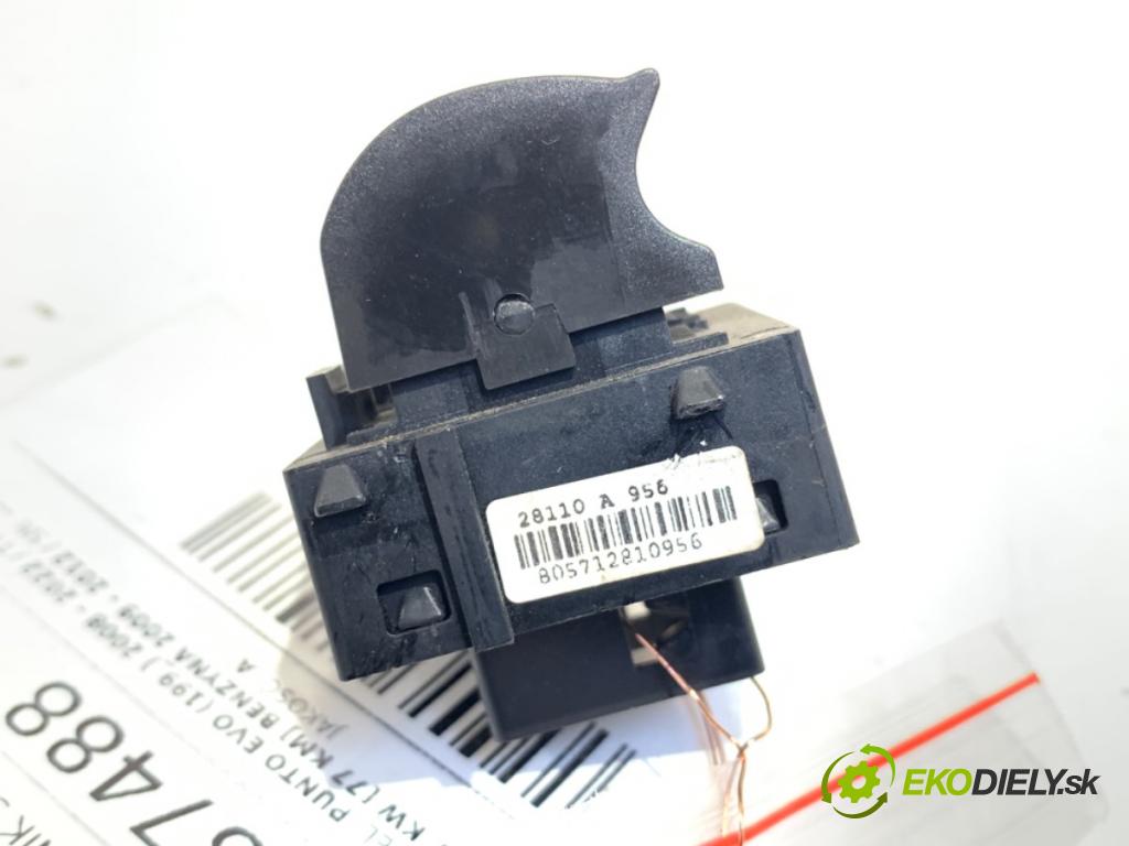 FIAT PUNTO EVO (199_) 2008 - 2022    1.4 (199AXB1A) 57 kW [77 KM] benzyna 2009 - 2012  Prepínač okien  (Prepínač/spínač/tlačidlo a ovládač kúrenia)