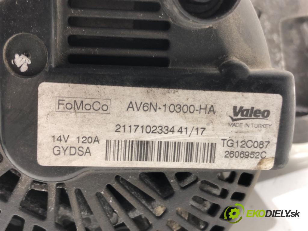 FORD FOCUS III sedan 2010 - 2022    1.6 Ti 92 kW [125 KM] benzyna 2010 - 2022  Alternátor AV6N-10300-HA (Alternátory)