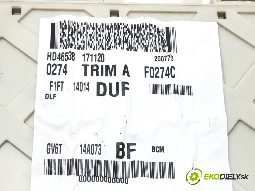 FORD FOCUS III sedan 2010 - 2022    1.6 Ti 92 kW [125 KM] benzyna 2010 - 2022  modul BSI GV6T-14A073-BF (Pojistkové skříňky)