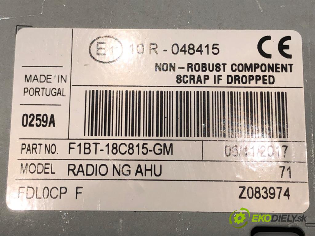 FORD FOCUS III sedan 2010 - 2022    1.6 Ti 92 kW [125 KM] benzyna 2010 - 2022  RADIO F1BT-18C815-GM (Audio zariadenie)