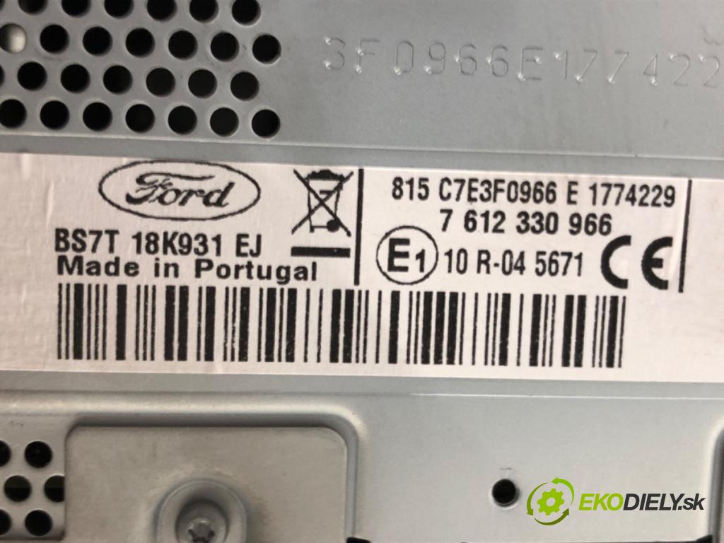 FORD MONDEO IV (BA7) 2007 - 2015    1.6 EcoBoost 118 kW [160 KM] benzyna 2011 - 2015  RADIO Navigácia BS7T18K931EJ (Audio zariadenie)