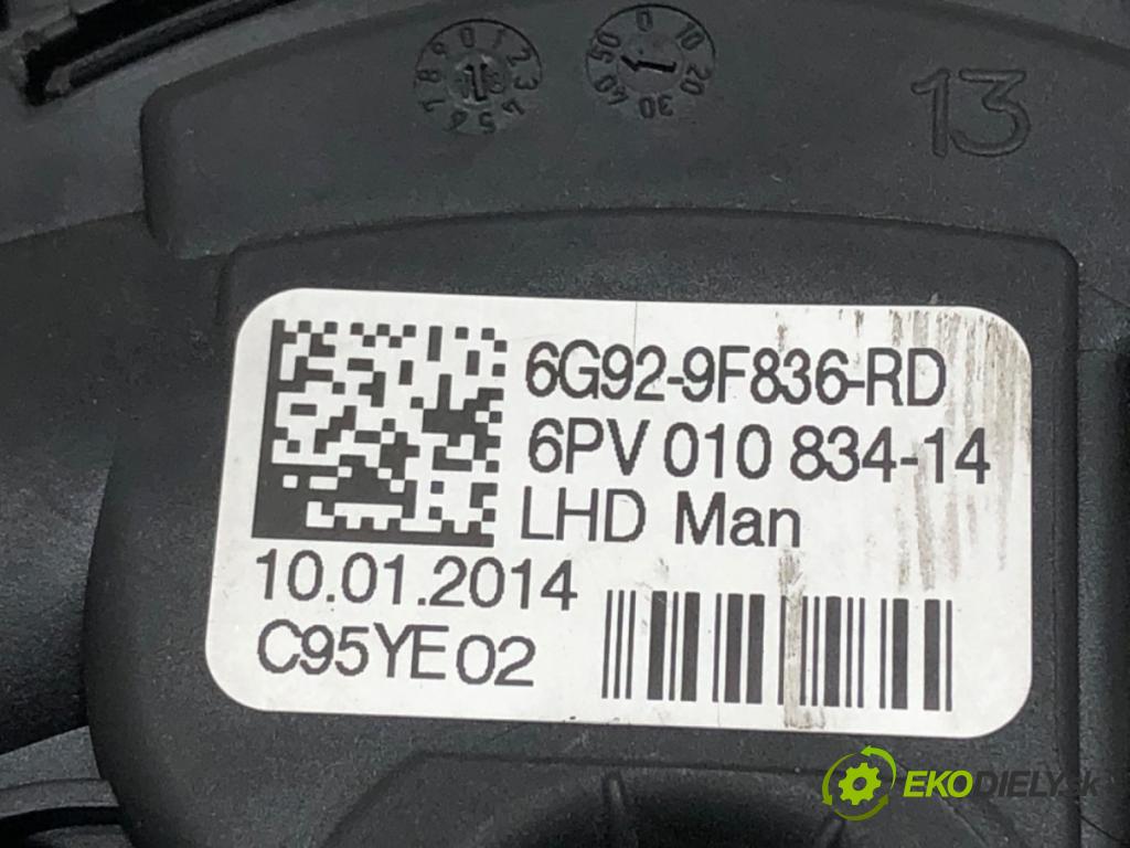 FORD MONDEO IV (BA7) 2007 - 2015    1.6 EcoBoost 118 kW [160 KM] benzyna 2011 - 2015  Potenciometer plynu 6G92-9F836-RD (Pedále)