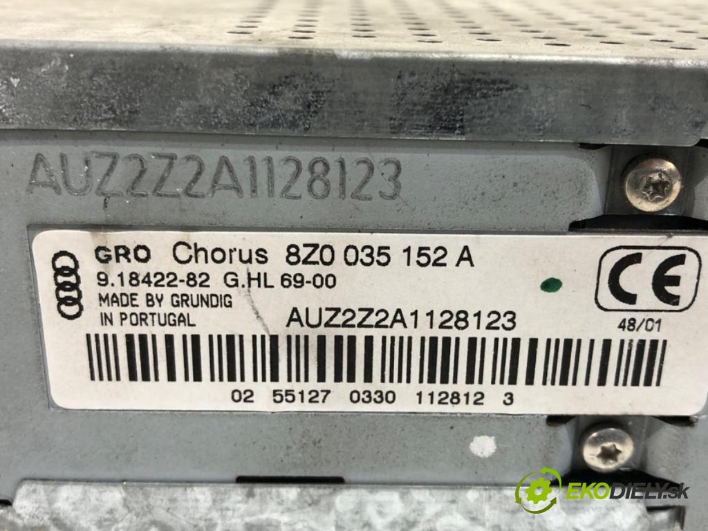 AUDI A2 (8Z0) 2000 - 2005    1.4 55 kW [75 KM] benzyna 2000 - 2005  RADIO 8Z0035152A (Audio zariadenie)